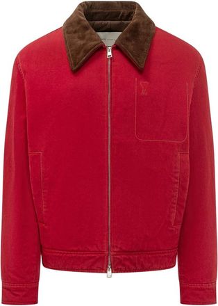 Ami De Coeur Crewneck Sweatshirt - Heren - Zomerjassen - Rood - S - Katoen - Jassen