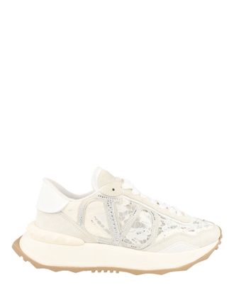 Valentino VLogo Lacerunner Suede Sneakers