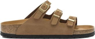 Birkenstock Florida - Dames - Sandalen - Bruin - 38 EU - Leer - Schoenen