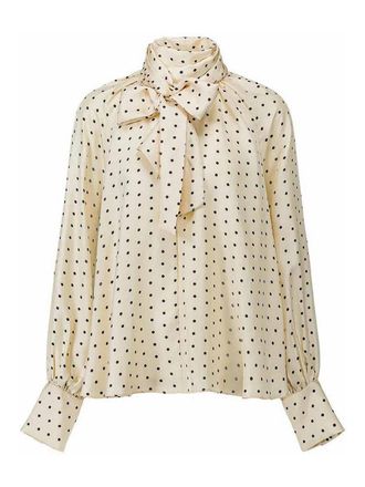 Laurence Bras Ivory polka dot shirt