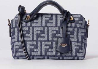 Fendi Borsa By The Way in denim con monogram FF jacquard