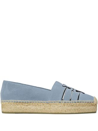 Tory Burch Ines suede espadrilles - women - Nappa Leather/Calf Suede/Rubber - 7 - Blue
