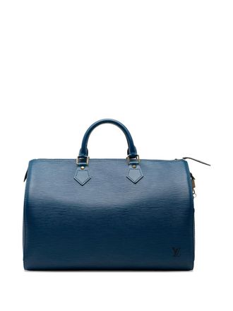 Louis Vuitton 1996 Epi Speedy 35 boston bag - women - Leather - One Size - Blue