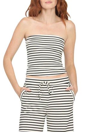 Project Social T Thea Striped Tube Top in Ivory/black at Nordstrom, Size X-Small