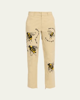 Libertine - Libertine Bee Lieve Straight-Leg Chino Pants