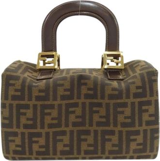 Fendi Pre-owned Zucca Handtas - Dames - Vintage Handtas - Bruin - ONE Size - Vintage