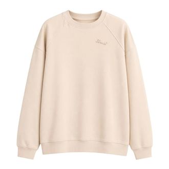 Twinset Sweatshirts, female, Beige, Size: S Crewneck Sweatshirt
