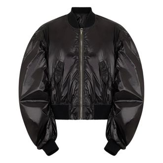 Rick Owens Bomber Jackets, male, Black, Size: M Temple Secchia Flight Jacket