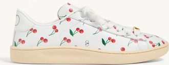 Valentino Garavani Royco Sneaker In Nappa Calfskin With Cherryfic Pattern Wo