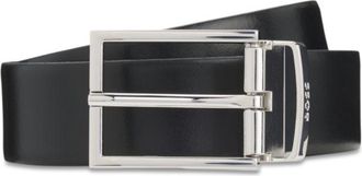 BOSS Reversible belt in Italian leather