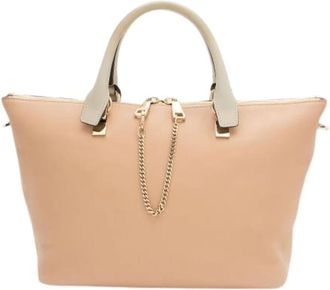 Chlo&eacute; Pre-owned Handbags, female, Beige, Size: ONE SIZE Pre-owned Leather Handbag