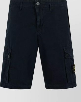 Stone Island cotton knee-length cargo shorts