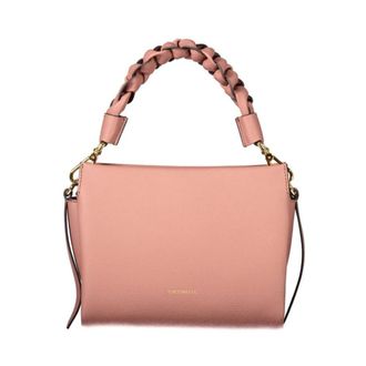 Coccinelle Borsa a mano in pelle con manico intrecciato - - Bags - Donna - Rosa - ONE SIZE