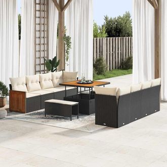 vidaXL Conjunto De Sof&aacute;s De Jard&iacute;n 11 Uds. 10-n&uacute;mero De Plazas Vidaxl