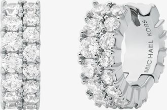 Michael Kors Double Pav&eacute; Huggie Earrings