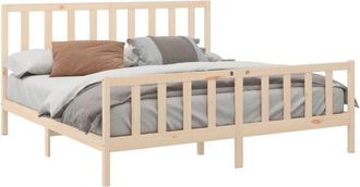vidaXL Bed Frame without Mattress 200x200 cm Solid Wood Pine Vidaxl