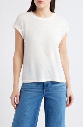 Wit & Wisdom Crochet Cap Sleeve Tee in Off White at Nordstrom, Size X-Small
