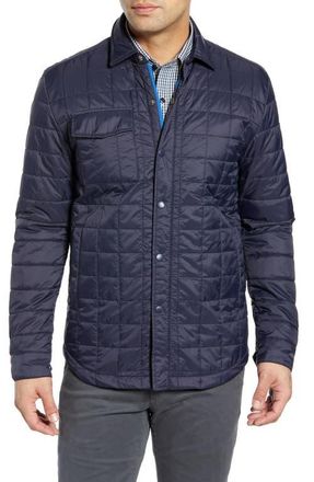 Cutter & Buck Rainier Primaloft Shirt Jacket in Dark Navy at Nordstrom, Size Xxx-Large