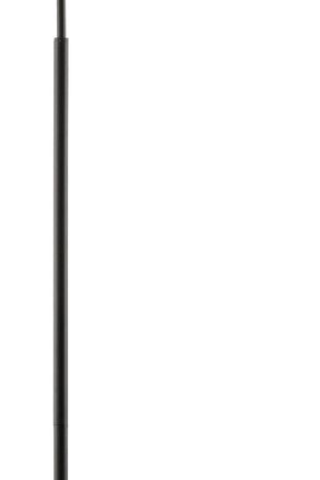 Netlighting Ava 1 Light Floor Lamp Smoke in Black