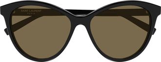 Saint Laurent Sunglasses Sl 456 009 Black/Brown Women