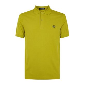 Fred Perry Tops, Heren, Geel, L, Casual Shirts