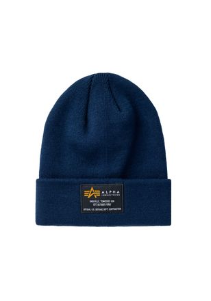 Alpha Industries Skim&uuml;tze ALPHA INDUSTRIES Crew Beanie, Damen, Gr. onesize, blau (ultra navy), Obermaterial: 100% Polyacryl, M&uuml;tzen Skim&uuml;tze
