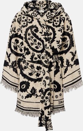 Zimmermann Wanderlust cotton terry wrap robe