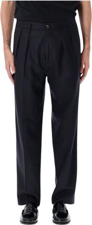 Nine In The Morning Chinos in lana Kai - - Trousers - Uomo - Blu - S