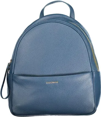 Coccinelle Blue Leather Womens Backpack