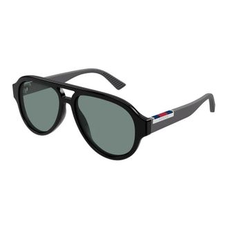 Gucci Aviator Full Rim Sunglasses - Black