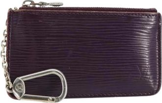 Louis Vuitton Pre-owned Accessories, female, Purple, Size: ONE SIZE Pre-owned Leather Wallet