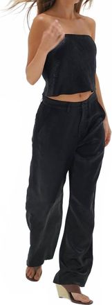 LnA Kait Shine Pant In Black