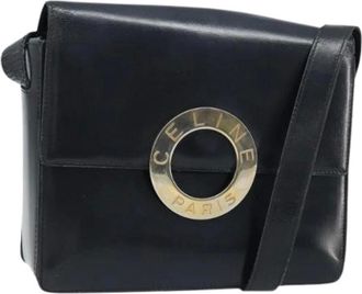 Celine Pre-owned Cross Body Bags, female, Black, Size: ONE SIZE Pre-owned Vintage Shoulder Bag