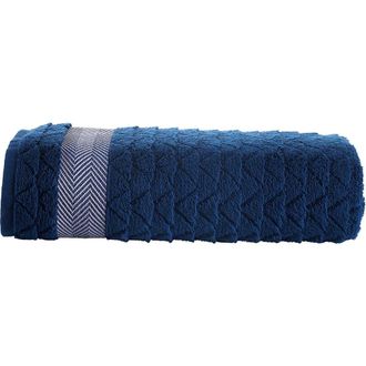 Brooks Brothers Ottoman Rolls 2-Pack Turkish Cotton Hand Towels in Navy/white at Nordstrom Rack