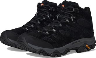 Merrell Moab 3 Mid Mens Shoes Black Night : 10.5 W, Textile/Leather