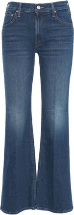 Mother Classic Flared Jeans With Worn-In Aesthetic