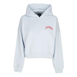 PROPAGANDA Lichte Hoodie met Driehoekige Print - Dames - Hoodies - Blauw - L - Katoen - Hoodies & sweatvesten