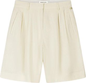 Fab By Fabienne Chapot Carlo Shorts - Dames - Bermuda - Beige - S - Linnen - Korte Broeken