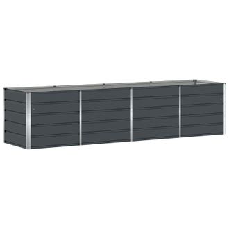 vidaXL Jardinera Antracita 320 X 80 X 75 Cm Acero Vidaxl
