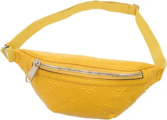 Gucci Yellow Leather Sling Bag (Pre-Owned)