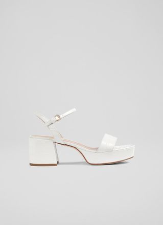 L.k. Bennett Womens Amia Formal Sandals, White - Size UK 4