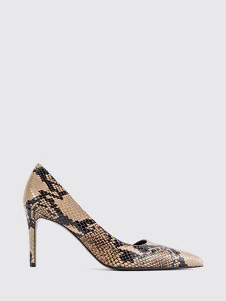 Khaite Jett DOrsay Python-Print Leather Pumps with High Stiletto Heel