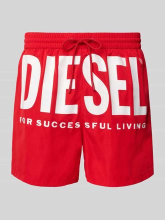 Diesel Badehose mit elastischem Bund Modell KEN in Rot, Gr&ouml;&szlig;e XL