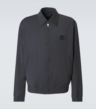 Dolce & Gabbana Logo wool-blend blouson jacket