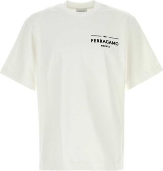 Ferragamo Off White Logo T-Shirts