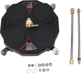 Elle Accesorio Limpiador De Superficies Para Hidrolavadora De 13 Pulgadas, Con 4 Ruedas, 2500 Psi, Conexi&oacute;n R&aacute;pida De 1/4 De Pulgada, Limpiador De Superfic