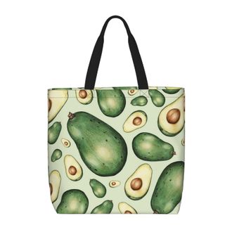 Generic Women Handbag Avocado Graphic Tote Bag Lightweight Girls Shopping Bags, For Work, Holiday, Graduation, Wedding, School