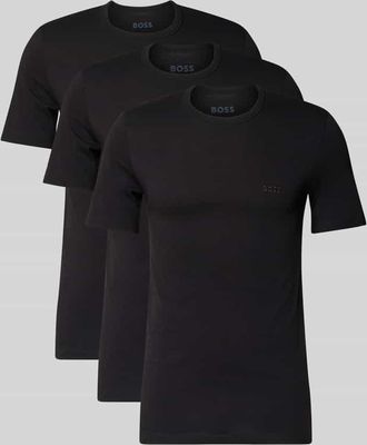 HUGO BOSS Regular Fit T-Shirt aus reiner Baumwolle im 3er-Pack Modell CLASSIC in Black, Gr&ouml;&szlig;e XL