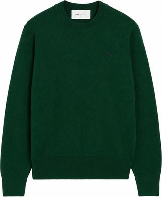 Ami Bottle Green Regular Sweater