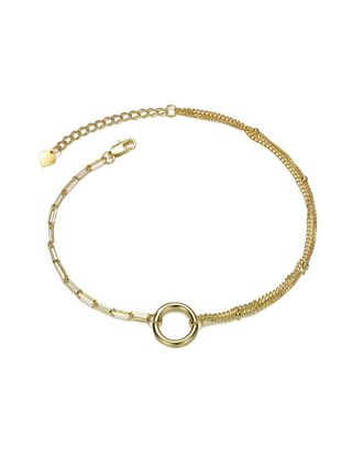 Rachel Glauber 14K Plated Chain Bracelet